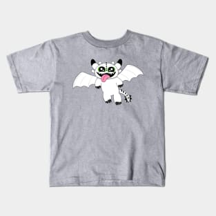 White and black Nightlight Dragon Kids T-Shirt